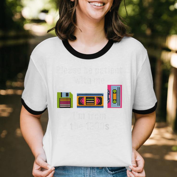 Please Be Patient With Me I'm From The 1900s Video Tape Unisex Cotton Ringer T-Shirt