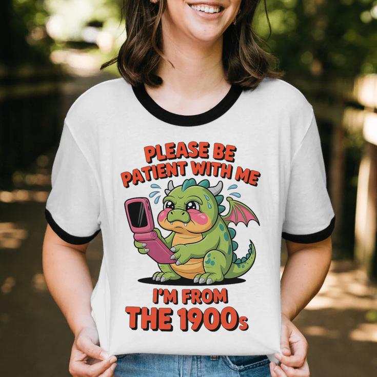 Please Be Patient I'm From The 1900s Vintage Men Women Premium Tri-Blend Unisex Cotton Ringer T-Shirt Please Be Patient I'm From The 1900s Vintage Men Women Premium Tri-Blend Unisex Cotton Ringer T-Shirt