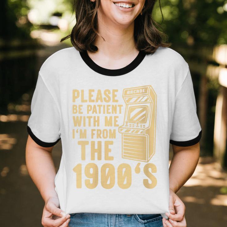 Please Be Patient With Me I'm From The 1900s Womens Shirt Unisex Cotton Ringer T-Shirt