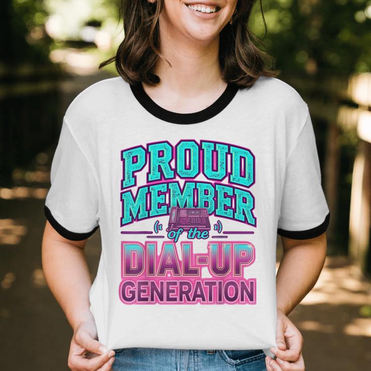Proud Member Of The Dial Up Club Tech Nostalgia Top Unisex Cotton Ringer T-Shirt Proud Member Of The Dial Up Club Tech Nostalgia Top Unisex Cotton Ringer T-Shirt
