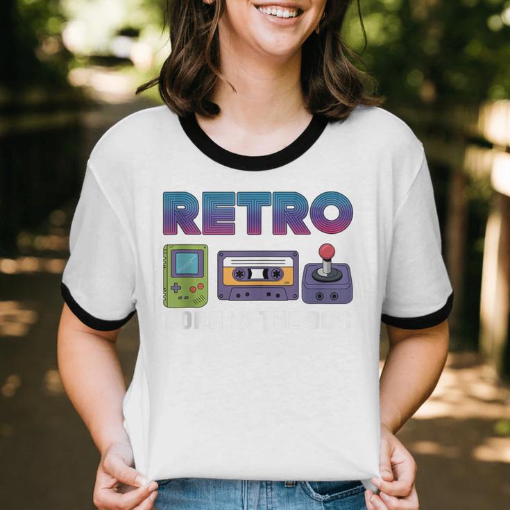 Retro Gaming Nostalgia Tee Perfect For 90s Lovers Unisex Cotton Ringer T-Shirt