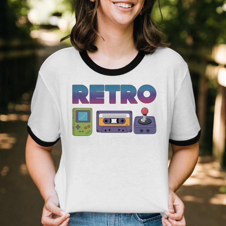 Retro Gaming Nostalgia Tee Perfect For Vintage Lovers Premium Tri-Blend Unisex Cotton Ringer T-Shirt