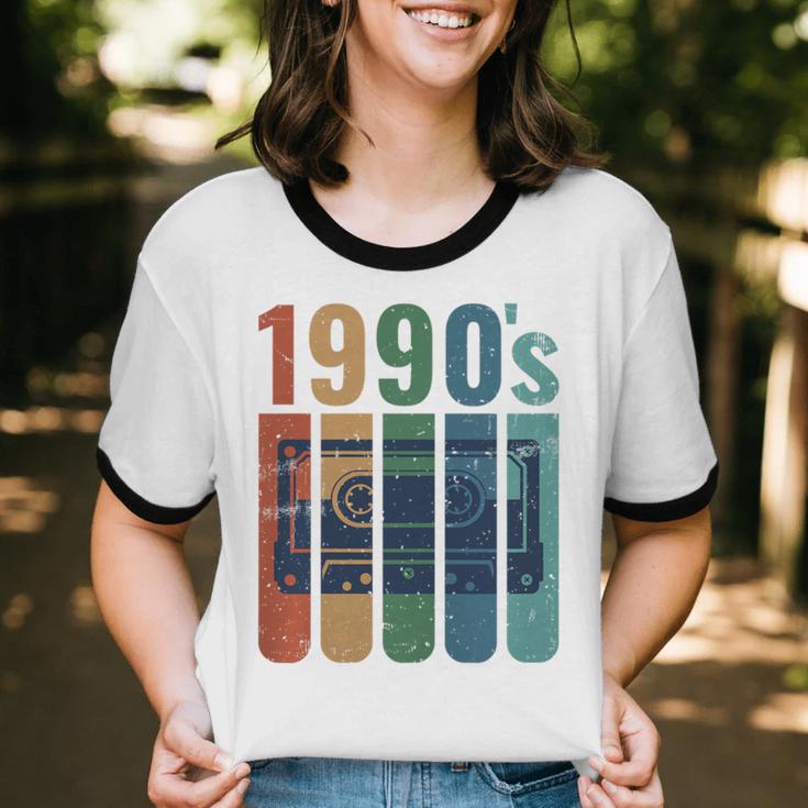 Retro Nineties Style Audio Tape Nostalgia Year 1990 Premium Tri-Blend Unisex Cotton Ringer T-Shirt Retro Nineties Style Audio Tape Nostalgia Year 1990 Premium Tri-Blend Unisex Cotton Ringer T-Shirt