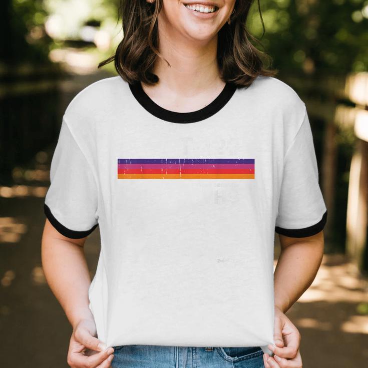 Retro VHS Tape Graphics 80s 90s Nostalgia Costume Unisex Cotton Ringer T-Shirt