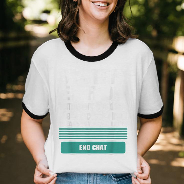 Sarcastic Apparel For Antisocial Introverts System Error Unisex Cotton Ringer T-Shirt Sarcastic Apparel For Antisocial Introverts System Error Unisex Cotton Ringer T-Shirt