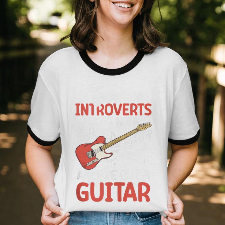 Sarcastic Introvert Need Guitar Sad Song Introvert Guitarist Unisex Cotton Ringer T-Shirt Sarcastic Introvert Need Guitar Sad Song Introvert Guitarist Unisex Cotton Ringer T-Shirt