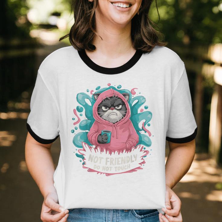 Sarcastic Loner Introvert Clothing Not Friendly Do Not Touch Small Unisex Cotton Ringer T-Shirt Sarcastic Loner Introvert Clothing Not Friendly Do Not Touch Small Unisex Cotton Ringer T-Shirt