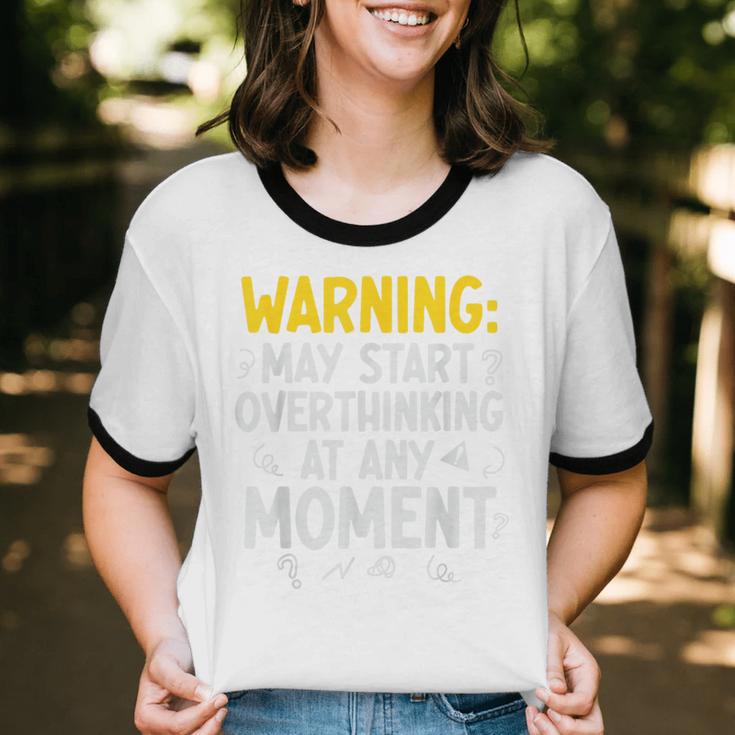 Sarcastic Saying For Overthinkers Introverts Unisex Cotton Ringer T-Shirt