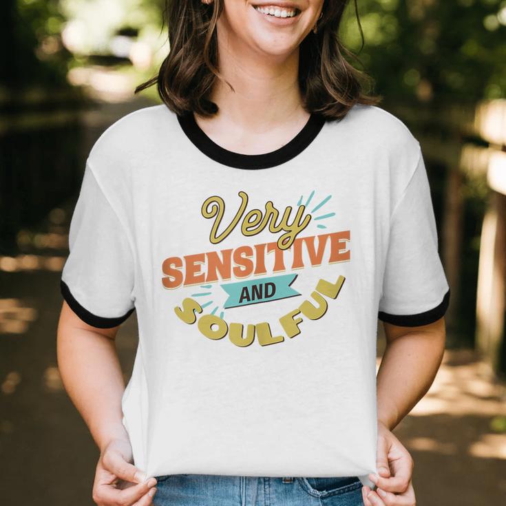 Very Sensitive And Soulful Introvert Unisex Cotton Ringer T-Shirt Very Sensitive And Soulful Introvert Unisex Cotton Ringer T-Shirt
