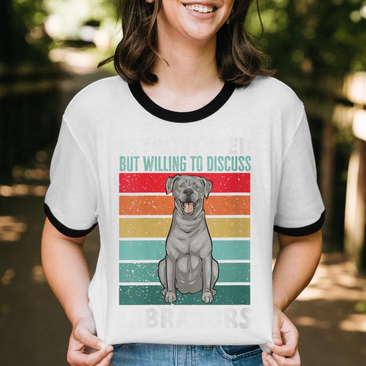 Silver Labrador Retriever Introvert Silver Lab Unisex Cotton Ringer T-Shirt Silver Labrador Retriever Introvert Silver Lab Unisex Cotton Ringer T-Shirt