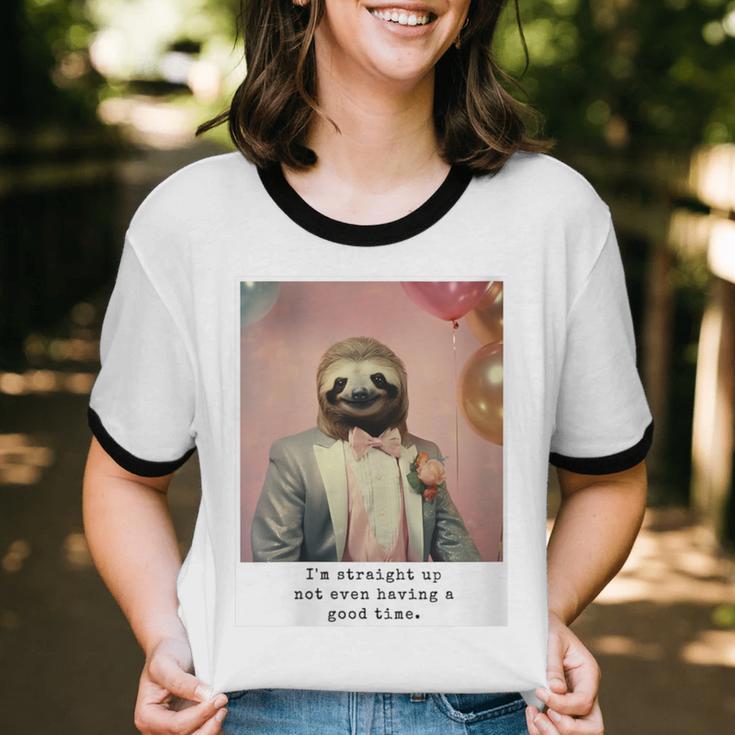 Social Anxiety Not Having A Good Time Socializing Introvert Unisex Cotton Ringer T-Shirt Social Anxiety Not Having A Good Time Socializing Introvert Unisex Cotton Ringer T-Shirt