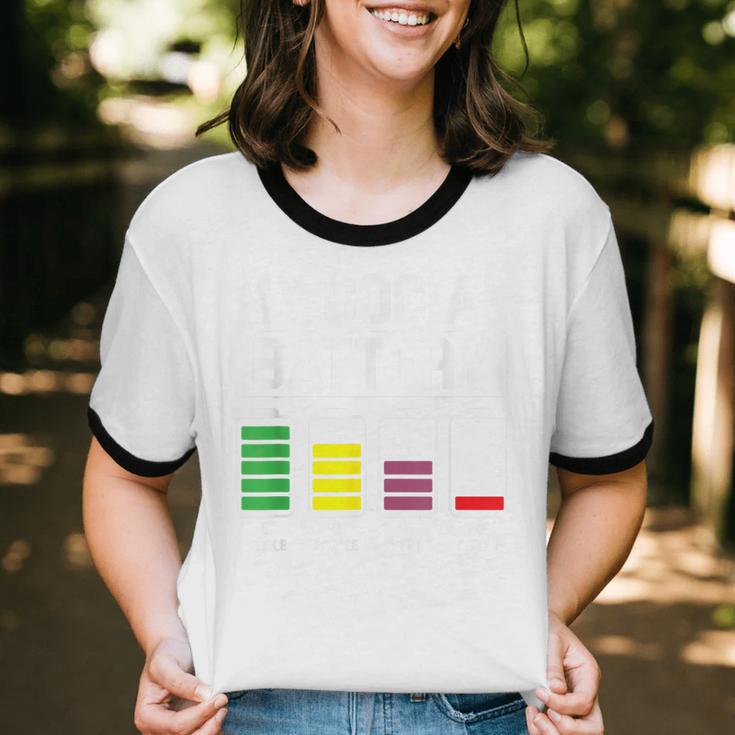 My Social Battery Introverted Low Energy Antisocial Unisex Cotton Ringer T-Shirt