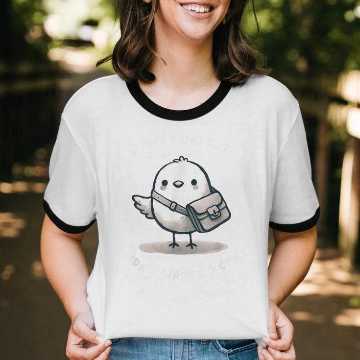 Sorry I Was Late I Didn't Want To Come Introvert Unisex Cotton Ringer T-Shirt Sorry I Was Late I Didn't Want To Come Introvert Unisex Cotton Ringer T-Shirt