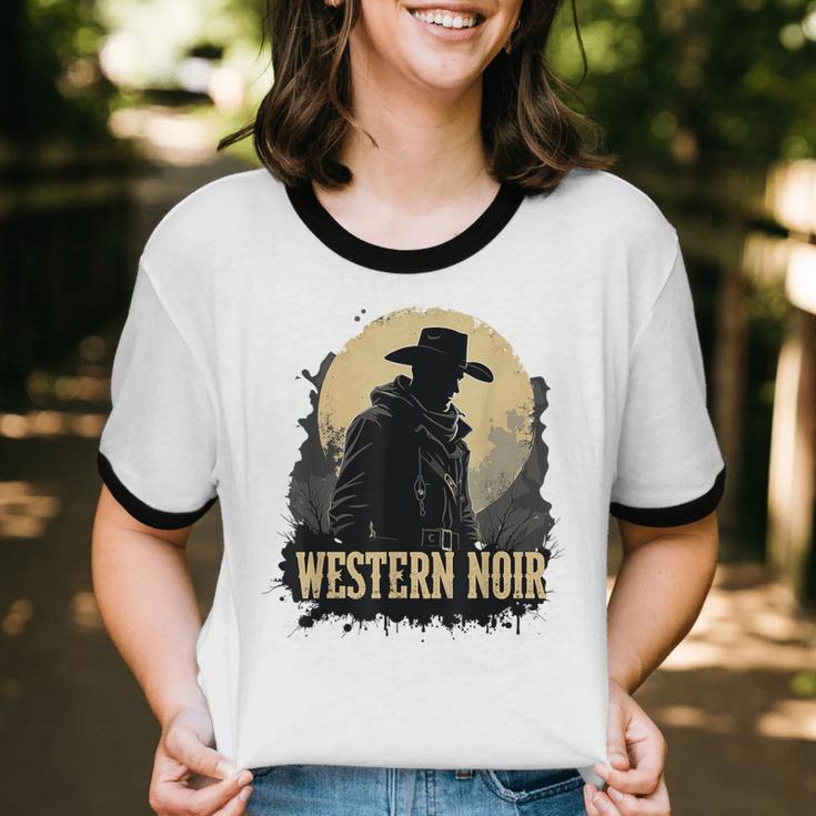 Spaghetti Western Cowboy Culture Classic Western Nostalgia Unisex Cotton Ringer T-Shirt