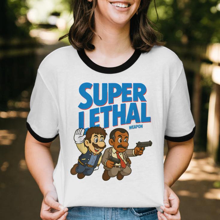 Super Lethal Cute Nostalgia Unisex Cotton Ringer T-Shirt