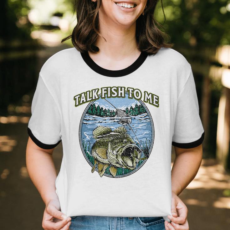 Talk Fish To Me Introvert Fishing Antisocial Fisherman Raglan Baseball Tee Unisex Cotton Ringer T-Shirt Talk Fish To Me Introvert Fishing Antisocial Fisherman Raglan Baseball Tee Unisex Cotton Ringer T-Shirt