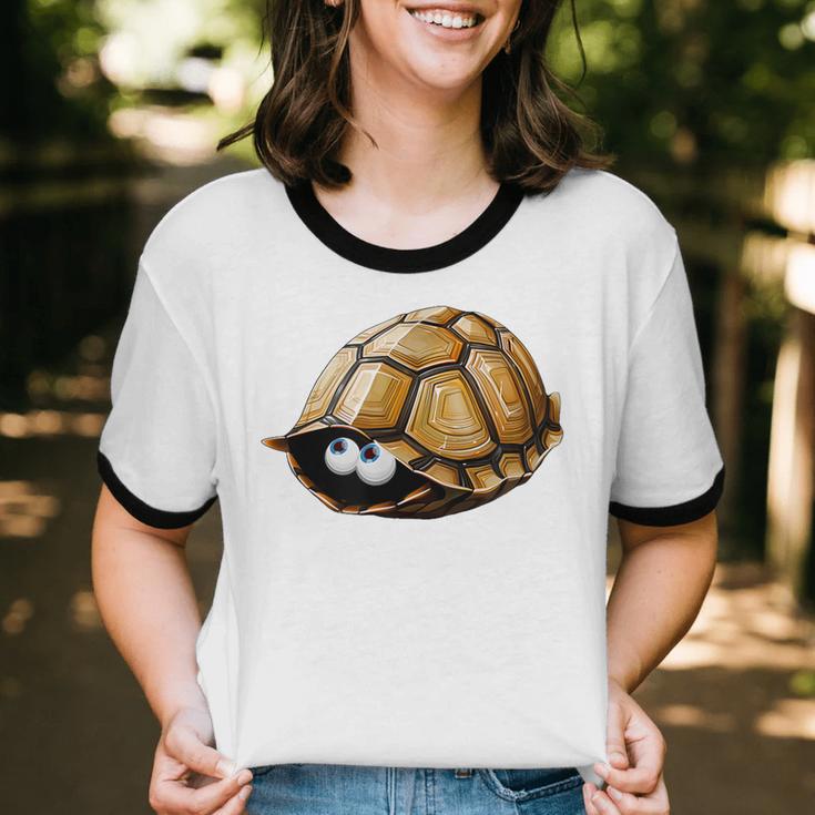Timid Turtle Cute Introvert Misanthropic Antisocial Unisex Cotton Ringer T-Shirt Timid Turtle Cute Introvert Misanthropic Antisocial Unisex Cotton Ringer T-Shirt