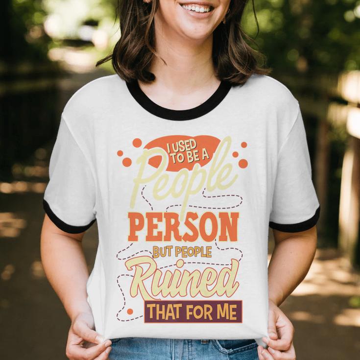 I Used To Be a People Person Antisocial Introvert Premium Unisex Cotton Ringer T-Shirt I Used To Be a People Person Antisocial Introvert Premium Unisex Cotton Ringer T-Shirt
