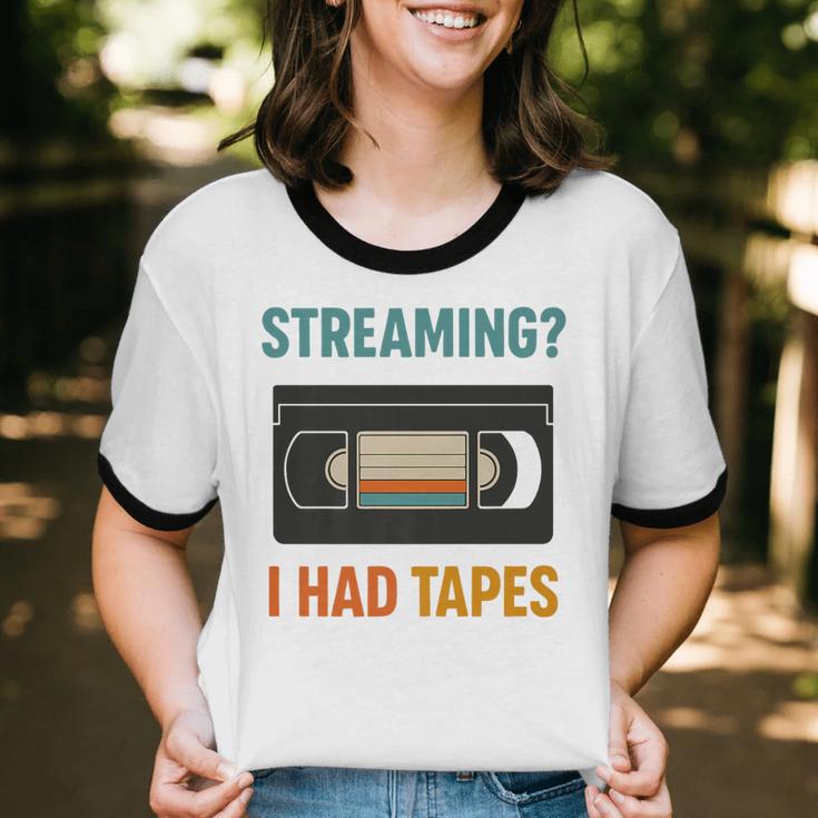 VHS Cassette Tape Retro 80s 90s Nostalgia Premium Unisex Cotton Ringer T-Shirt VHS Cassette Tape Retro 80s 90s Nostalgia Premium Unisex Cotton Ringer T-Shirt