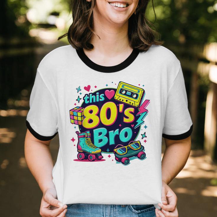 Vintage 80s Bro Eighties Party Costume 80s Nostalgia Unisex Cotton Ringer T-Shirt Vintage 80s Bro Eighties Party Costume 80s Nostalgia Unisex Cotton Ringer T-Shirt