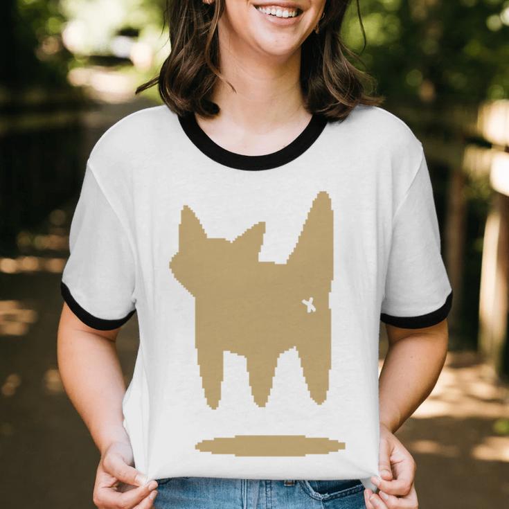 Yk2 Cat With Tomboy Tail 90s Nostalgia Downtown Indie Unisex Cotton Ringer T-Shirt Yk2 Cat With Tomboy Tail 90s Nostalgia Downtown Indie Unisex Cotton Ringer T-Shirt