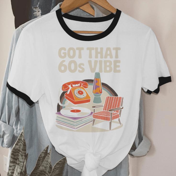 1960s 60s Reunion Nostalgia Memories Music School Grew Up Premium Tri-Blend Unisex Cotton Ringer T-Shirt