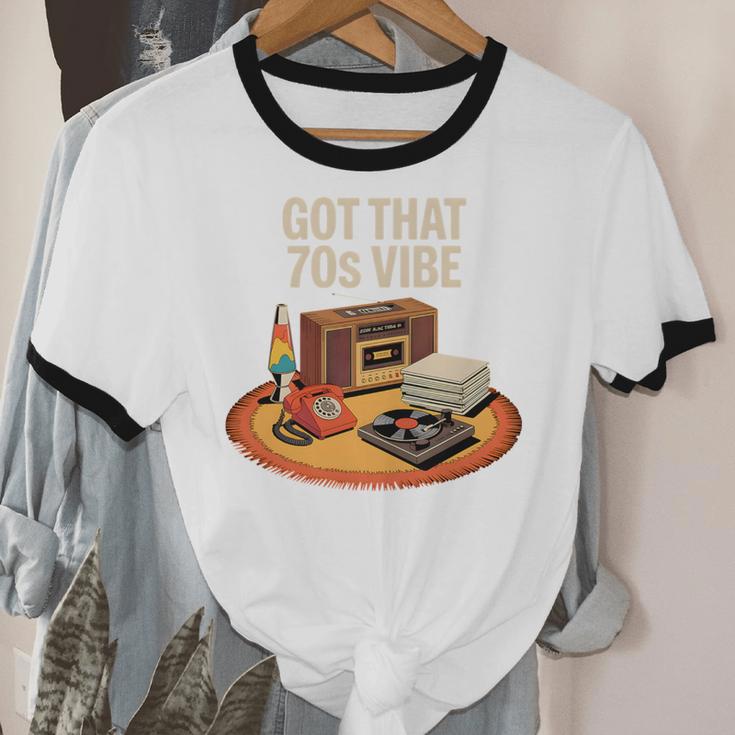 1970s 70s Reunion Nostalgia Memories Music School Grew Up Premium Tri-Blend Unisex Cotton Ringer T-Shirt