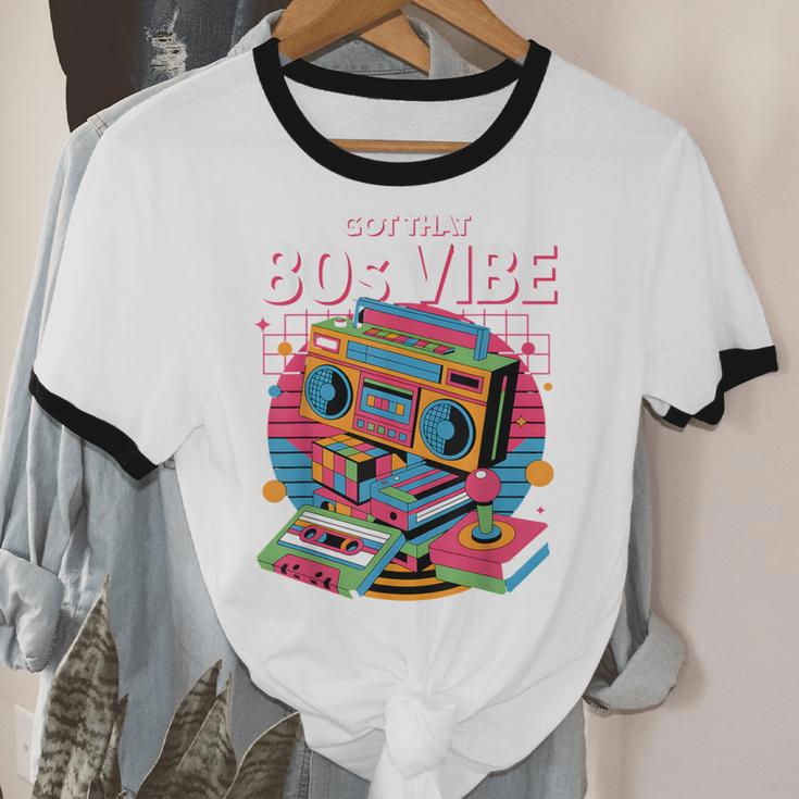 1980s 80s Reunion Nostalgia Memories Music School Grew Up Unisex Cotton Ringer T-Shirt