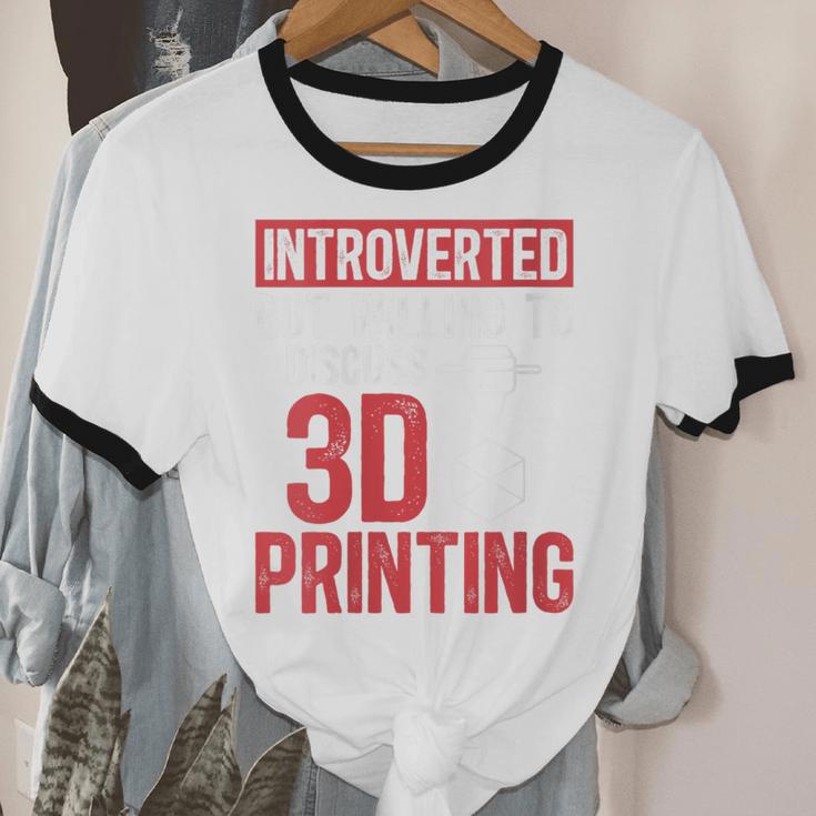 3D Printer Introvert 3D Printing Unisex Cotton Ringer T-Shirt 3D Printer Introvert 3D Printing Unisex Cotton Ringer T-Shirt