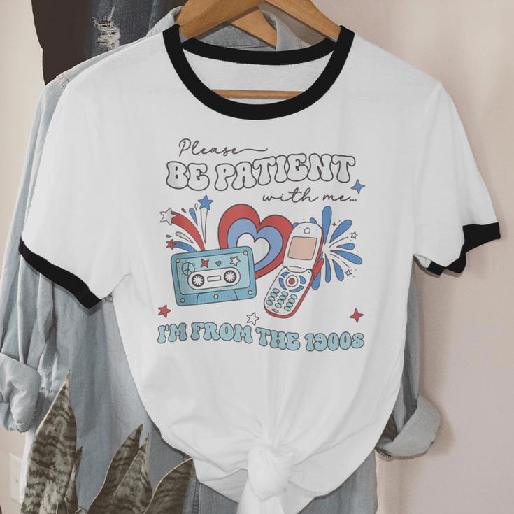 4th Of July Please Be Patient With Me I'm From The 1900s Unisex Cotton Ringer T-Shirt