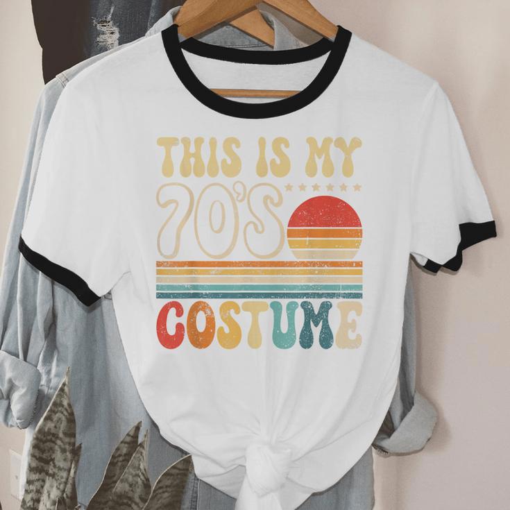 This Is My 70s Costume Vintage Nostalgia Mixtape 1970s Party Unisex Cotton Ringer T-Shirt This Is My 70s Costume Vintage Nostalgia Mixtape 1970s Party Unisex Cotton Ringer T-Shirt