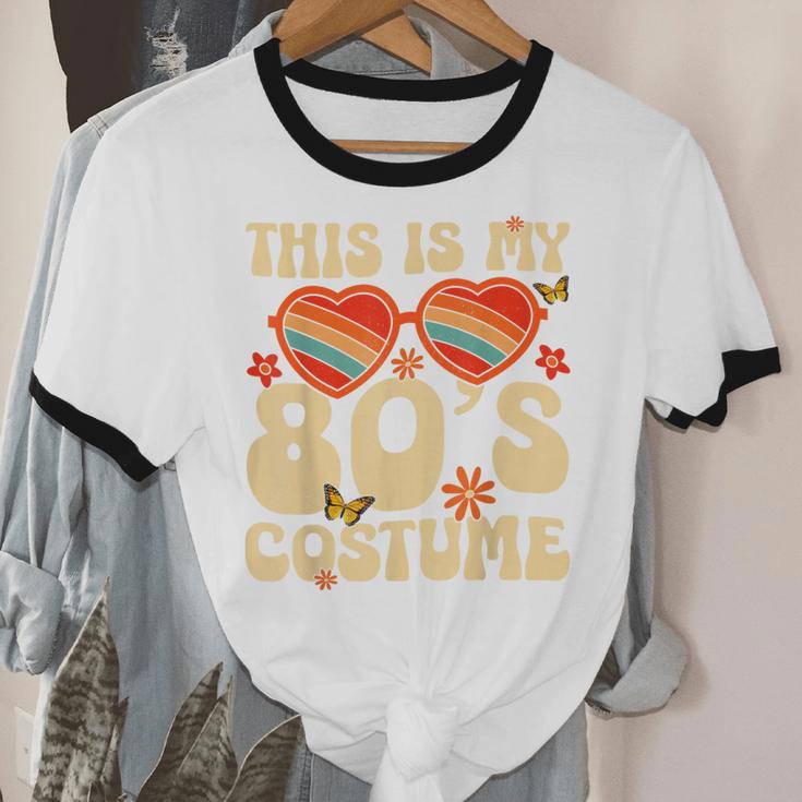 This Is My 80s Costume Vibes Nostalgia 1980s Vintage Fashion Unisex Cotton Ringer T-Shirt