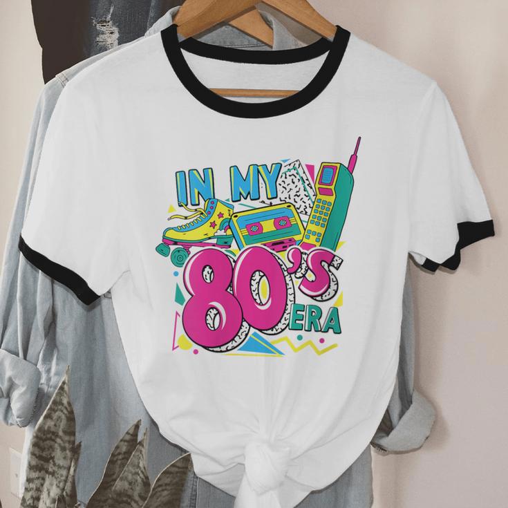 In My 80s Era Retro Vintage 80s Party Throwback Nostalgia Unisex Cotton Ringer T-Shirt In My 80s Era Retro Vintage 80s Party Throwback Nostalgia Unisex Cotton Ringer T-Shirt