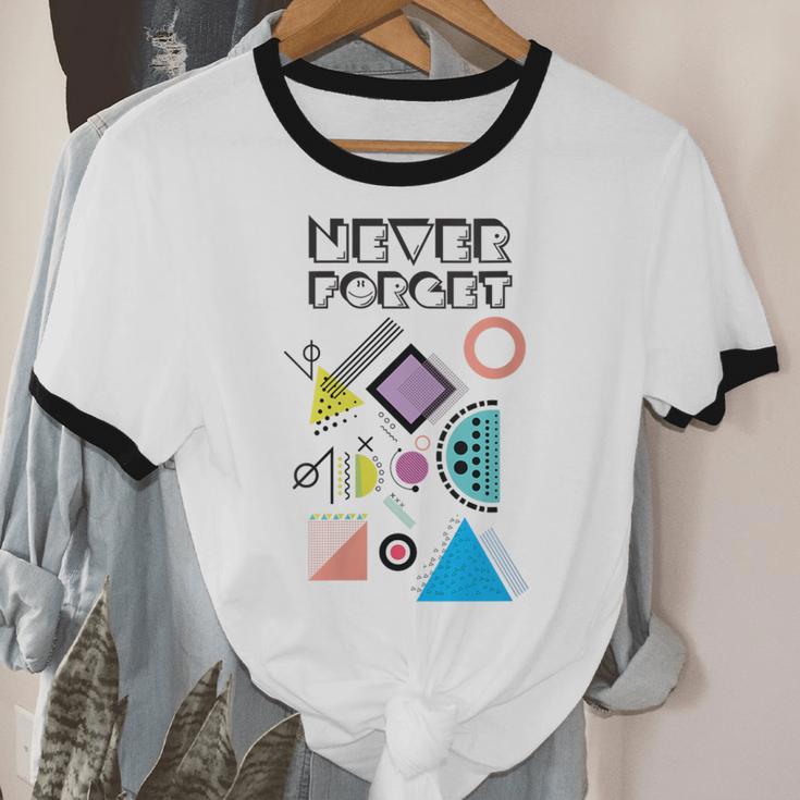 80s Nostalgia Never Forget Unisex Cotton Ringer T-Shirt 80s Nostalgia Never Forget Unisex Cotton Ringer T-Shirt