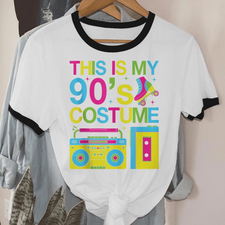 This Is My 90's Costume Retro 1990s Style Cassette Nostalgia Unisex Cotton Ringer T-Shirt This Is My 90's Costume Retro 1990s Style Cassette Nostalgia Unisex Cotton Ringer T-Shirt