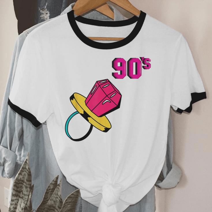 90’s Ring Retro Nostalgia Colorful Throwback Unisex Cotton Ringer T-Shirt