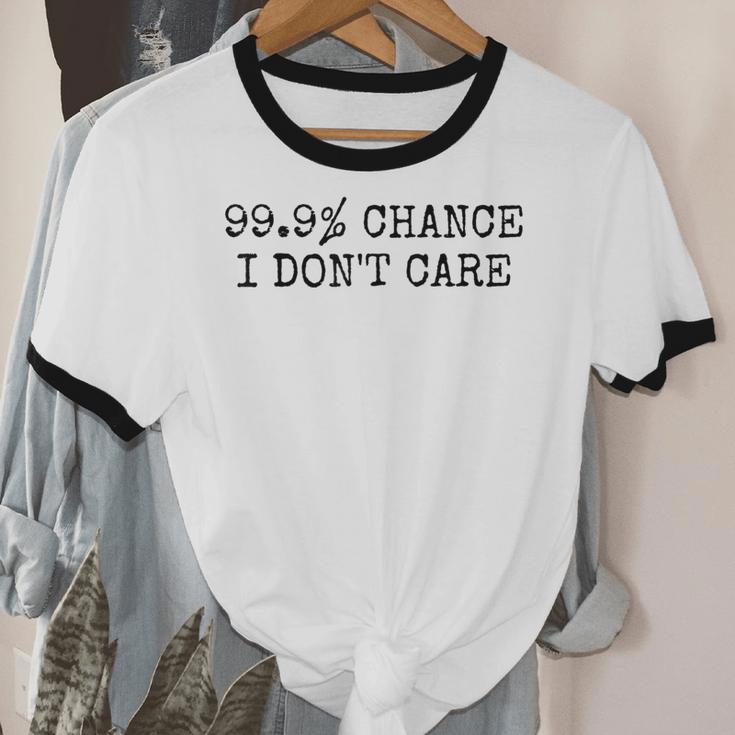 99 Chance I Don’t Care Antisocial Introvert Sarcastic Unisex Cotton Ringer T-Shirt 99 Chance I Don’t Care Antisocial Introvert Sarcastic Unisex Cotton Ringer T-Shirt