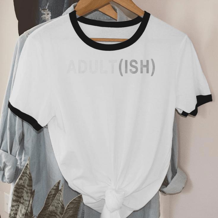 Adultish 18th Birthday Adultish Introvert T-Shirt Unisex Cotton Ringer T-Shirt