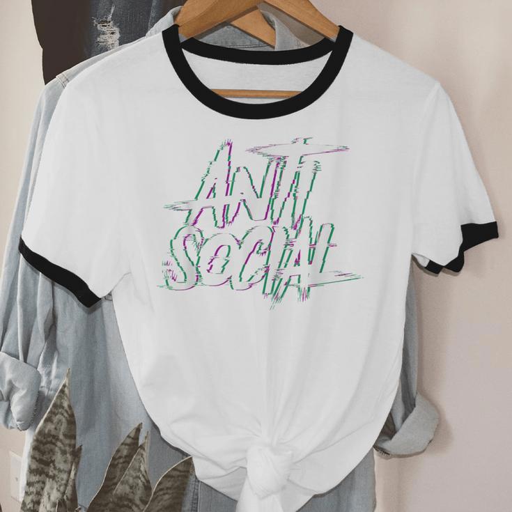 Anti Social Anti Social Club Introvert People Hate Unisex Cotton Ringer T-Shirt