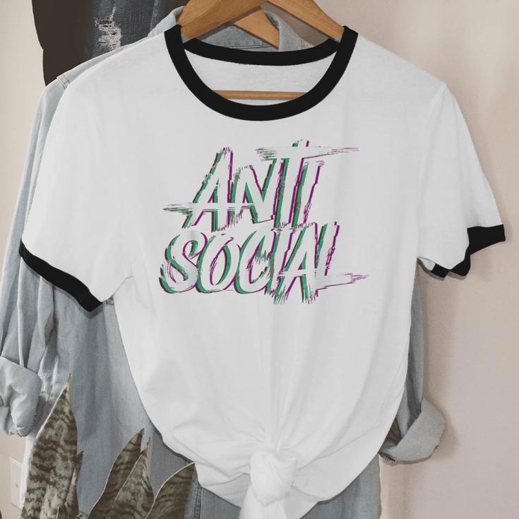 Anti Social Anti Social Club Introvert People Haters Unisex Cotton Ringer T-Shirt