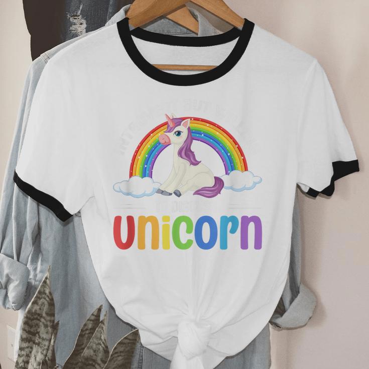Anti Social Introvert Unicorn Lover Unicorns Unisex Cotton Ringer T-Shirt Anti Social Introvert Unicorn Lover Unicorns Unisex Cotton Ringer T-Shirt