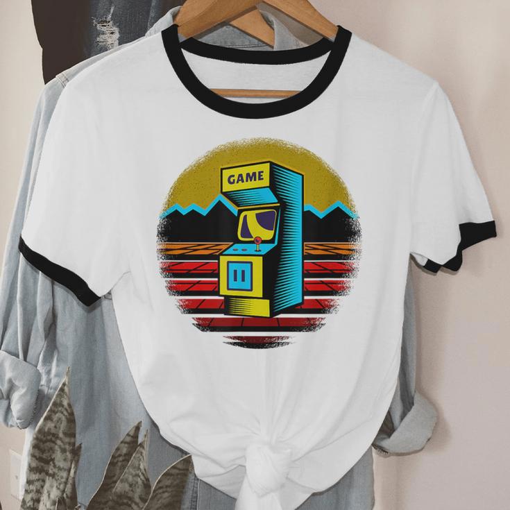 Arcade Game Machine Nostalgia Retro Gamer 80s 90s Unisex Cotton Ringer T-Shirt Arcade Game Machine Nostalgia Retro Gamer 80s 90s Unisex Cotton Ringer T-Shirt