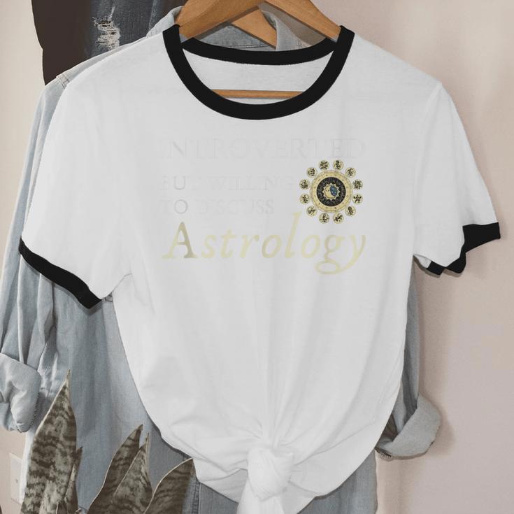 Astrology Quote For Introvert Astrologists Spirituality Unisex Cotton Ringer T-Shirt