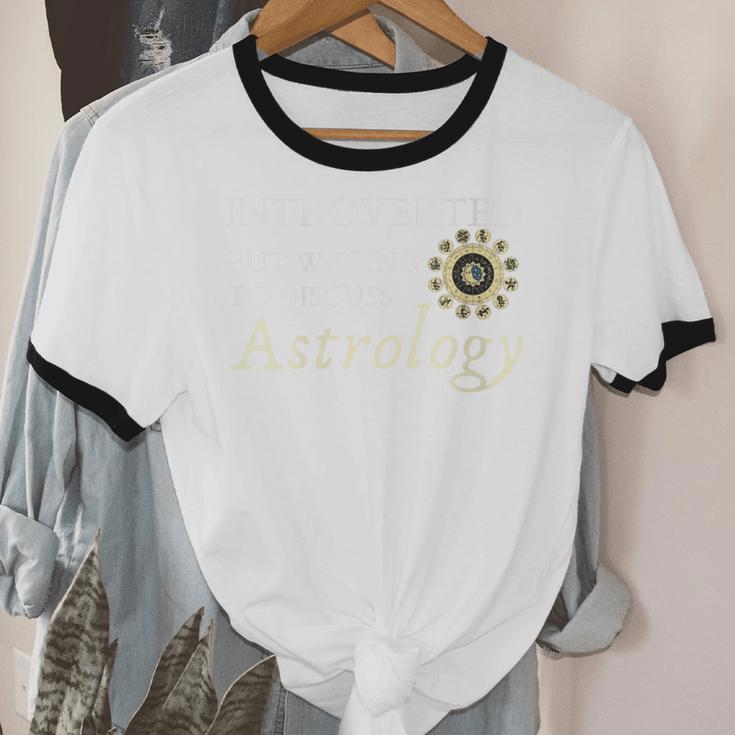 Astrology Quote For Introvert Astrologists Spirituality Unisex Cotton Ringer T-Shirt Astrology Quote For Introvert Astrologists Spirituality Unisex Cotton Ringer T-Shirt