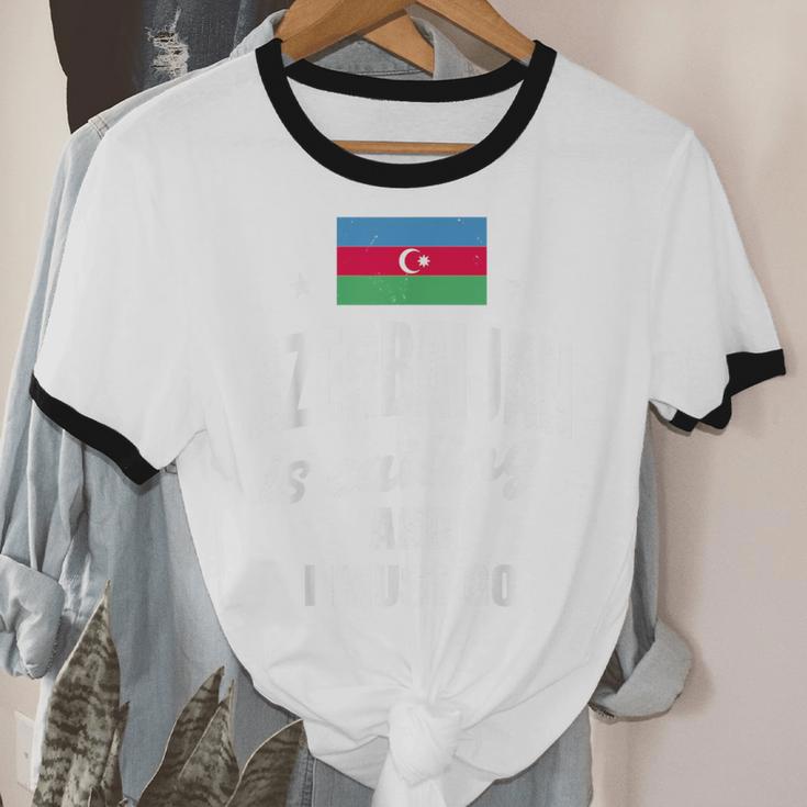 Azerbaijan Lover Saying Azeri Nostalgia Unisex Cotton Ringer T-Shirt