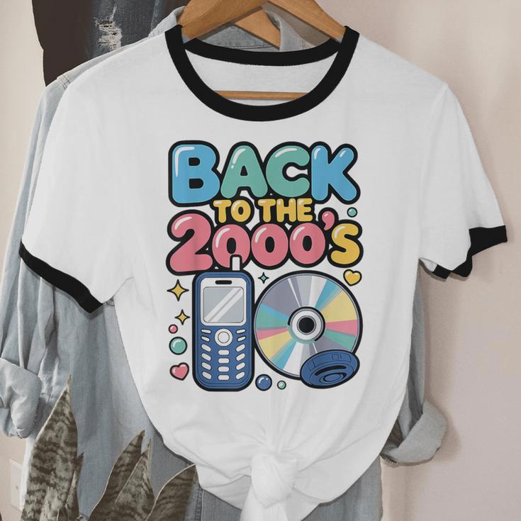 Back To The 2000s Retro Nostalgia Unisex Cotton Ringer T-Shirt Back To The 2000s Retro Nostalgia Unisex Cotton Ringer T-Shirt