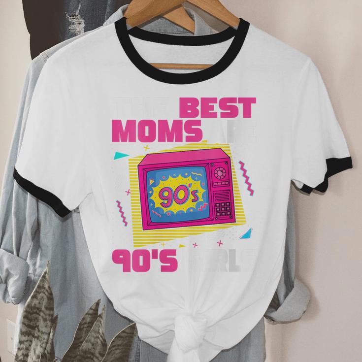 The Best Moms Are 90s Girls 90s Aesthetic Mom Nostalgia Unisex Cotton Ringer T-Shirt The Best Moms Are 90s Girls 90s Aesthetic Mom Nostalgia Unisex Cotton Ringer T-Shirt