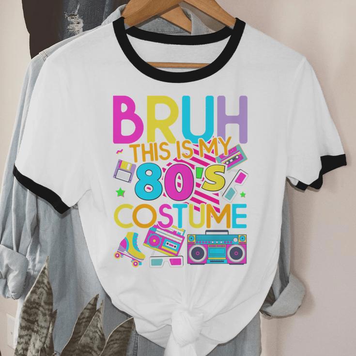 Bruh This Is My 80's Costume Nostalgia Mixtape 80s 90s Party Unisex Cotton Ringer T-Shirt Bruh This Is My 80's Costume Nostalgia Mixtape 80s 90s Party Unisex Cotton Ringer T-Shirt