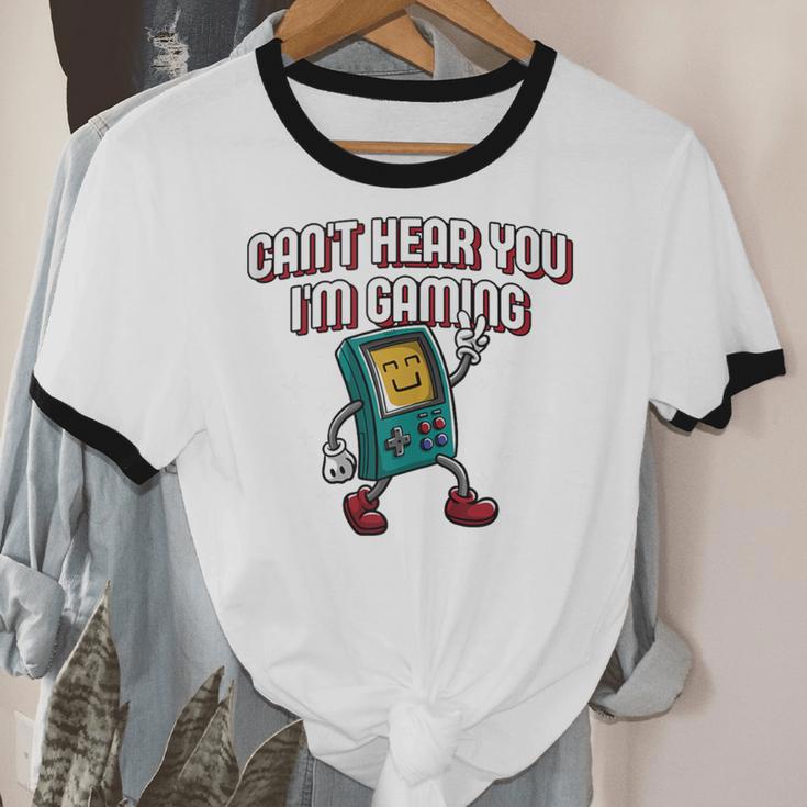 Cant Hear You Im Gaming Introvert Gamer Antisocial Unisex Cotton Ringer T-Shirt Cant Hear You Im Gaming Introvert Gamer Antisocial Unisex Cotton Ringer T-Shirt