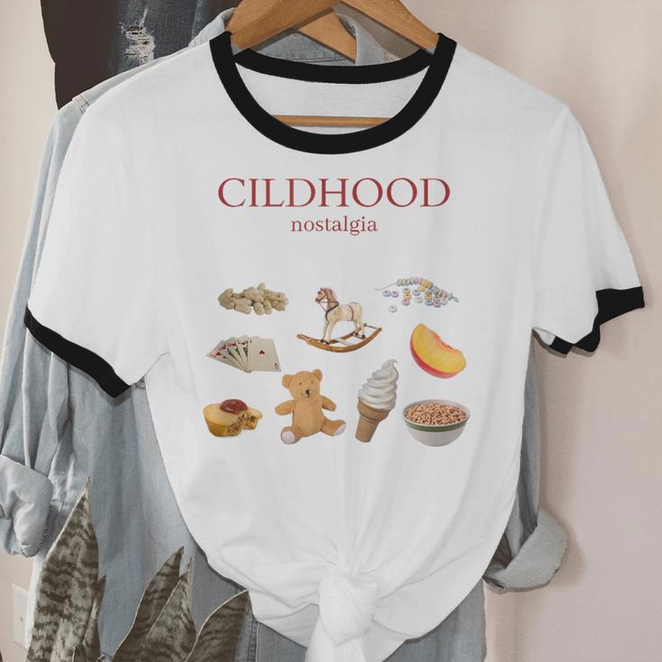 Childhood Nostalgia Good Memories Teddy Bear Ice Cream Unisex Cotton Ringer T-Shirt Childhood Nostalgia Good Memories Teddy Bear Ice Cream Unisex Cotton Ringer T-Shirt